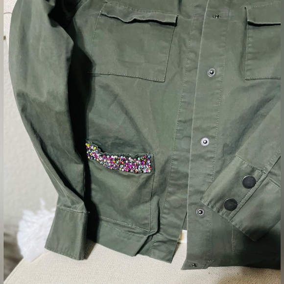 A New Day Olive Green Utility Jacket - Picture 3 of 3